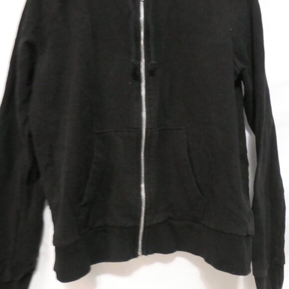 DIVIDED - H&M Basic | medium | Black Zip-Up Hooded Sweatshirt - Picture 8 of 15
